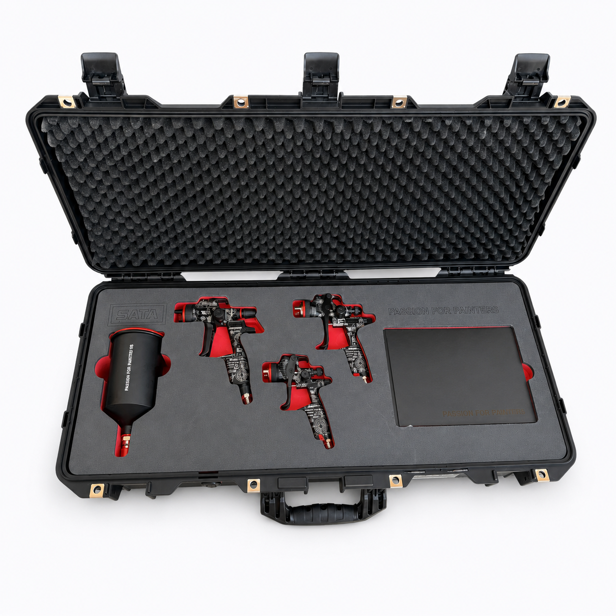 SATA VIP Case 100 Years Edition – Jet X 1.2 I HVLP + SATAjet 100 B F RP 1.6 + SATAminijet 4400 B RP 1.2 SR