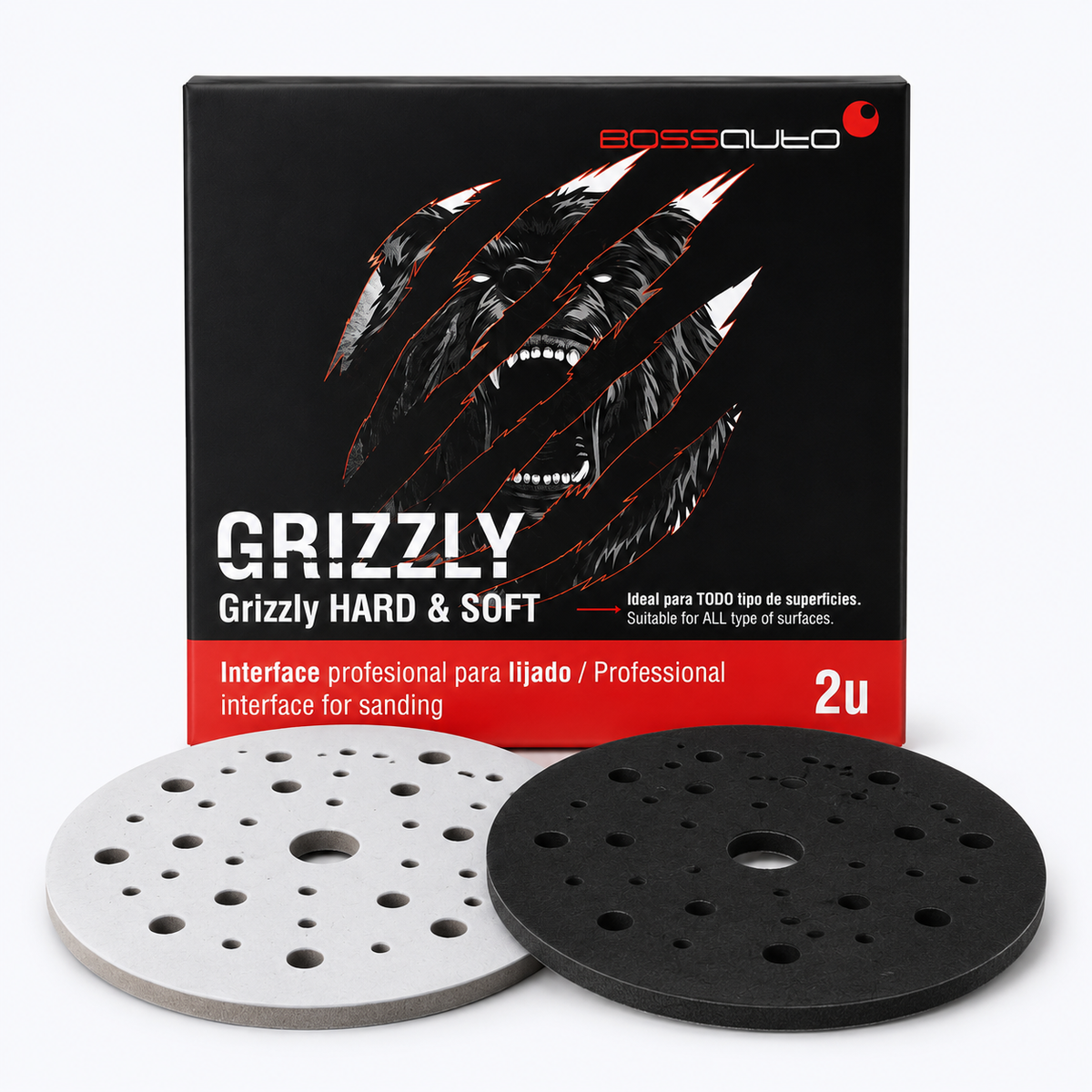Boite et disques grizzly hard & soft